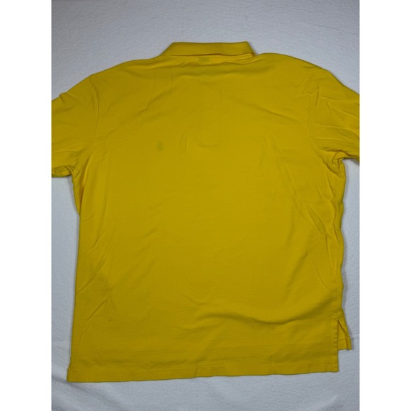 Polo Ralph Lauren Mens Yellow Short Sleeve Classic Fit Pony Shirt Size XL - Picture 9 of 9